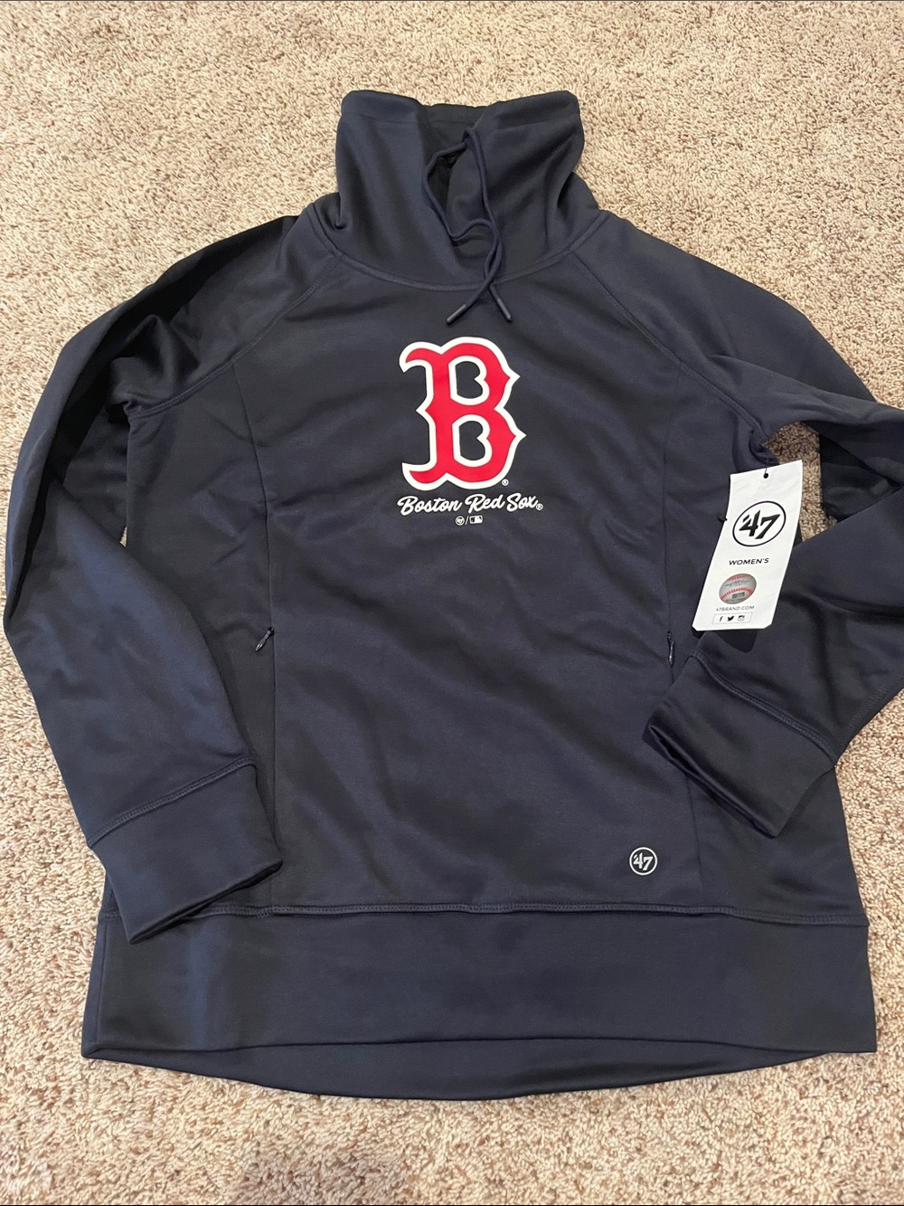47 Boston Red Sox Navy & Red Pullover Hoodie